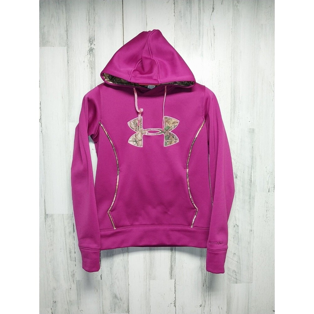 Under Armor Ladies Small Loose Fleece Storm Pullover Hoodie